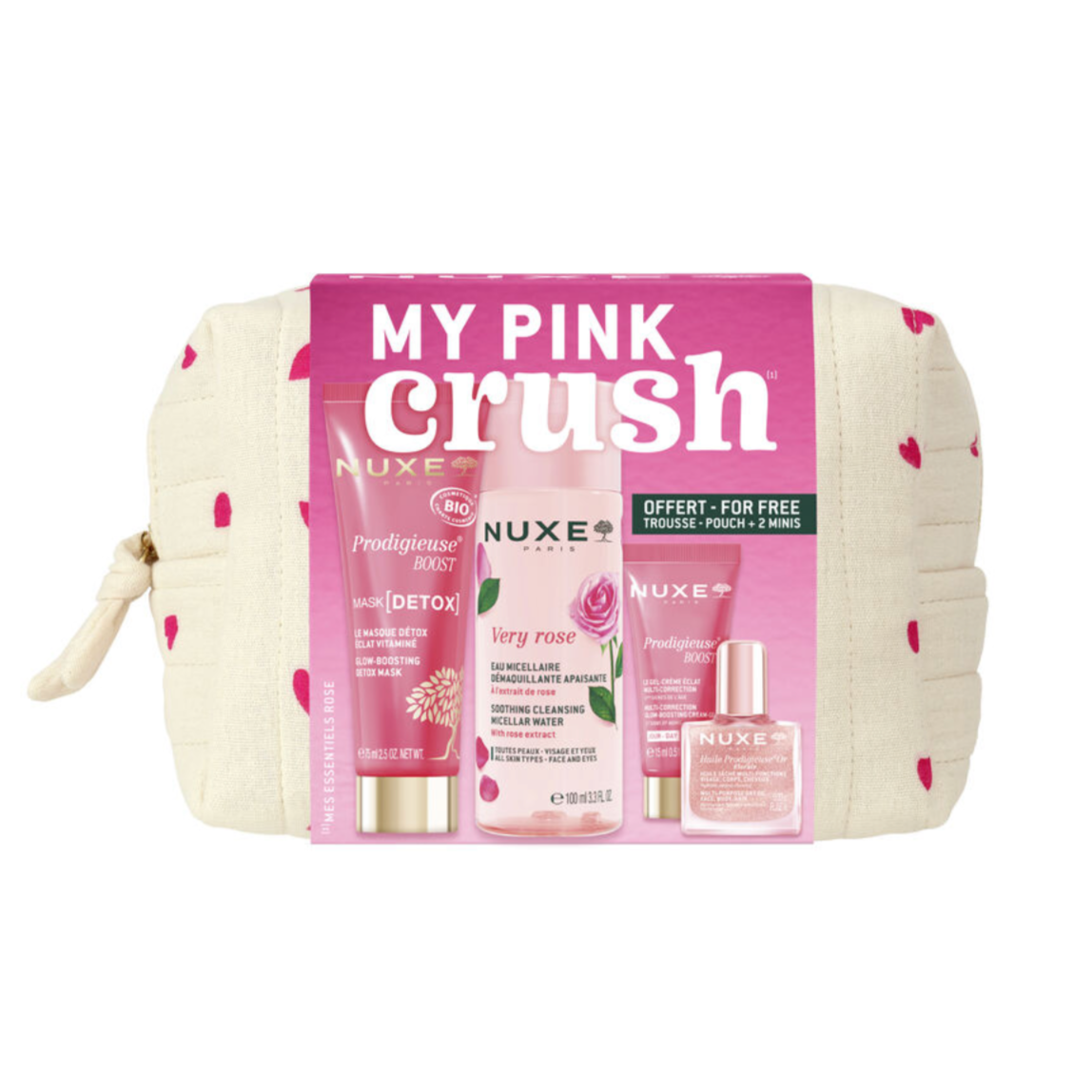 NUXE TROUSSE VOYAGE MES ESSENTIELS PINK