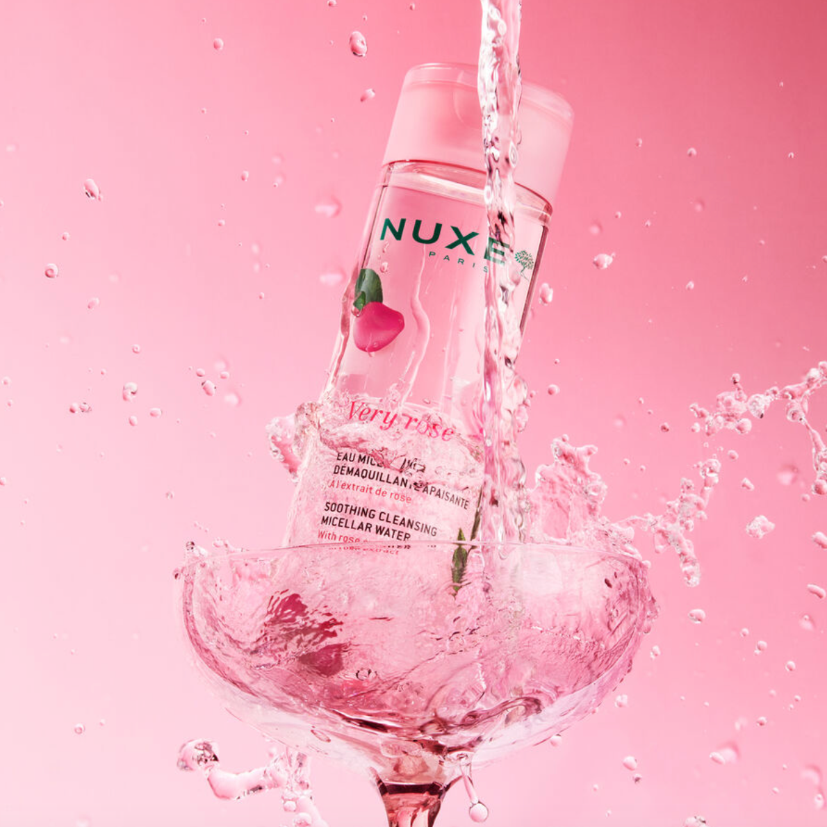 NUXE VERY ROSE Eau micellaire apaisante 3-en-1 visage et yeux 200 ml