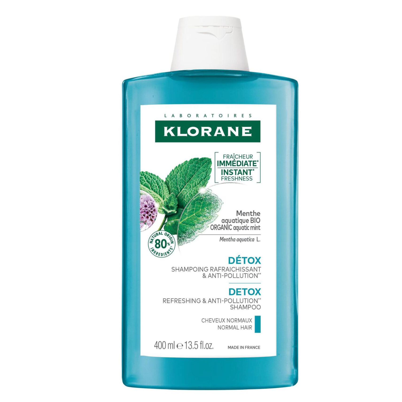 KLORANE SHAMPOING DETOX MENTHE 400ML