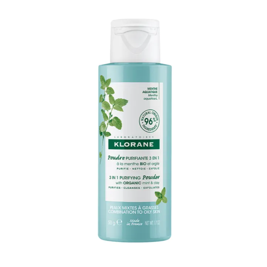 KLORANE POUDRE NETTOYANT MENTHE AQUA 50G