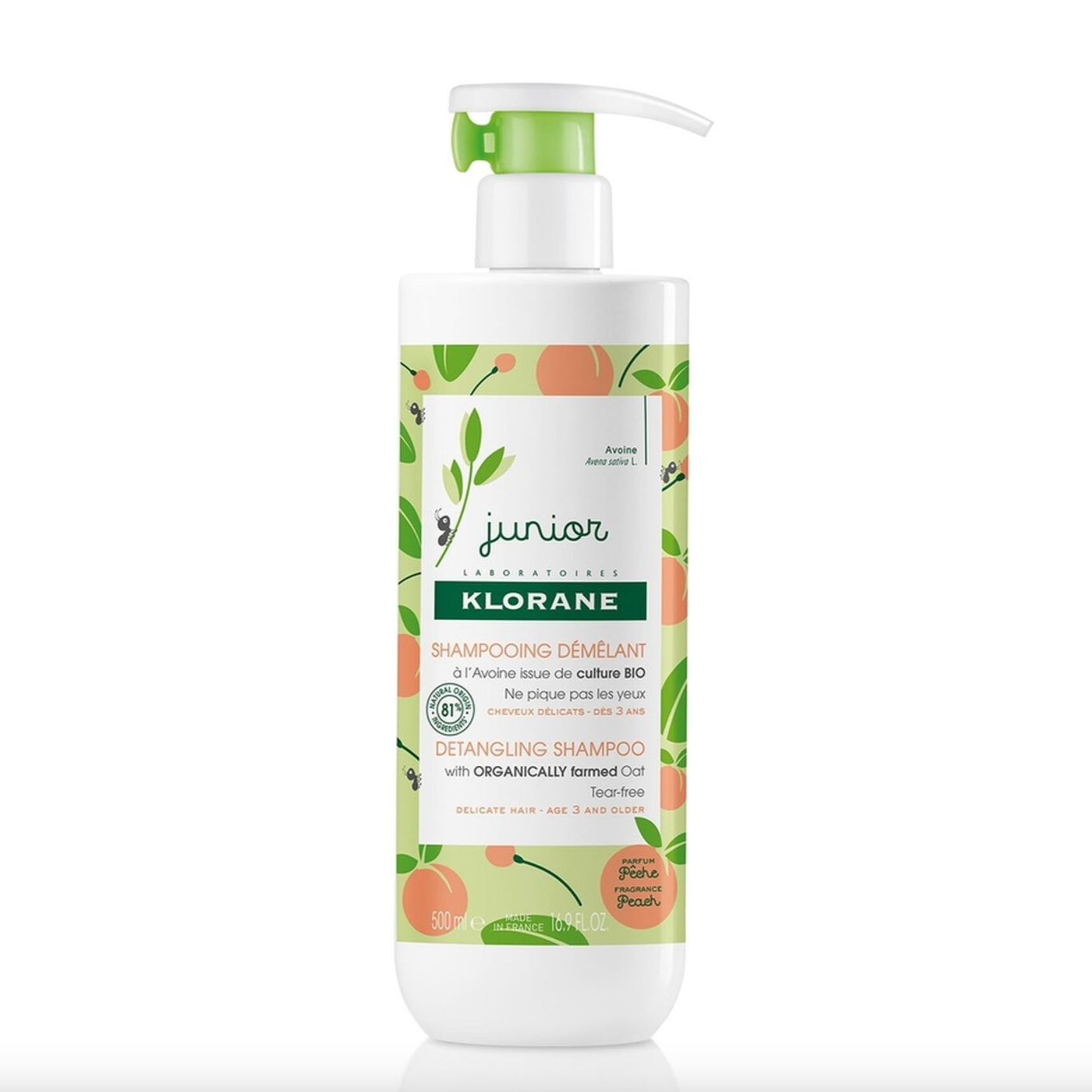 KLORANE JUNIOR SHAMPOING DEMELANT PECHE 500ML
