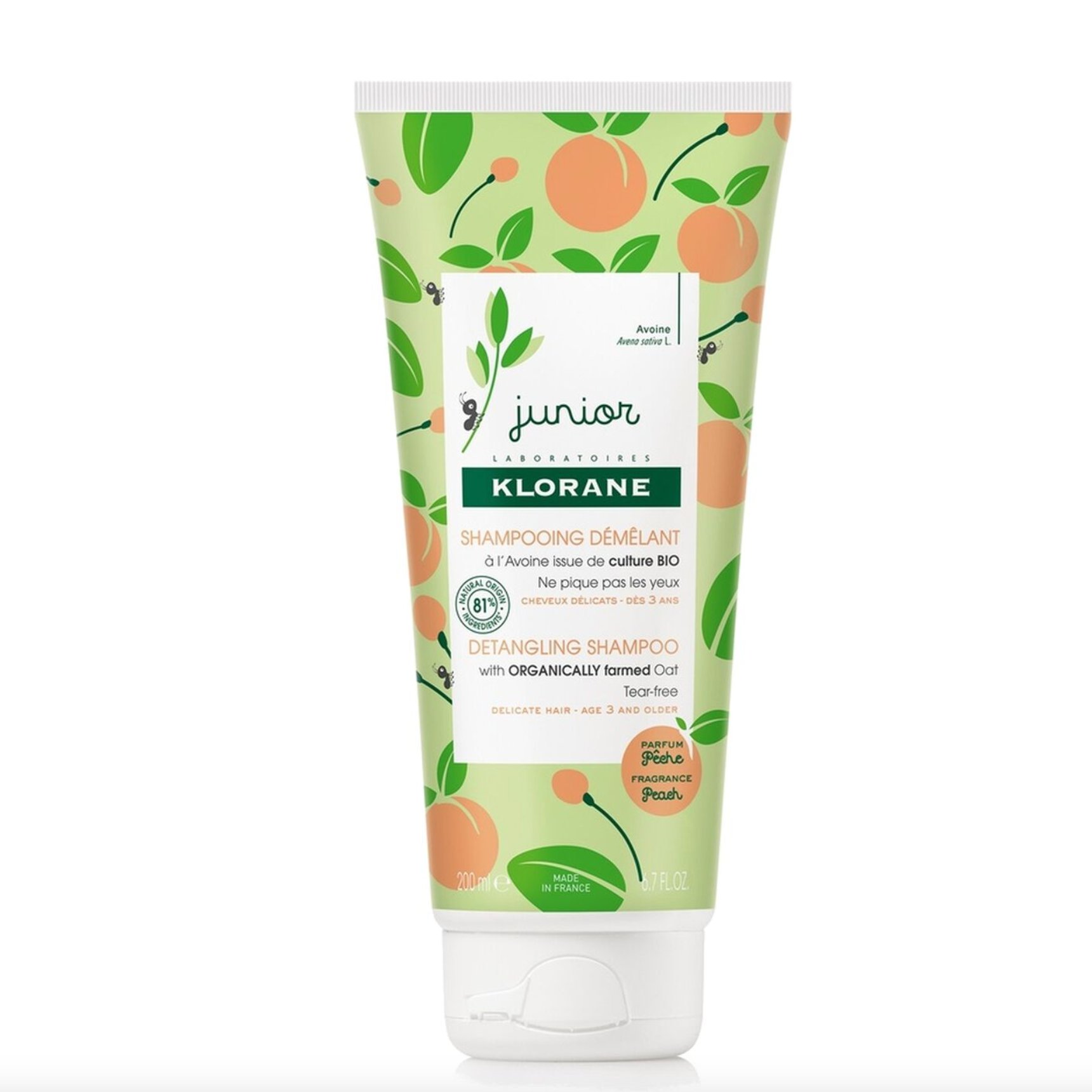 KLORANE JUNIOR SHAMPOING DEMELANT PECHE 200ML