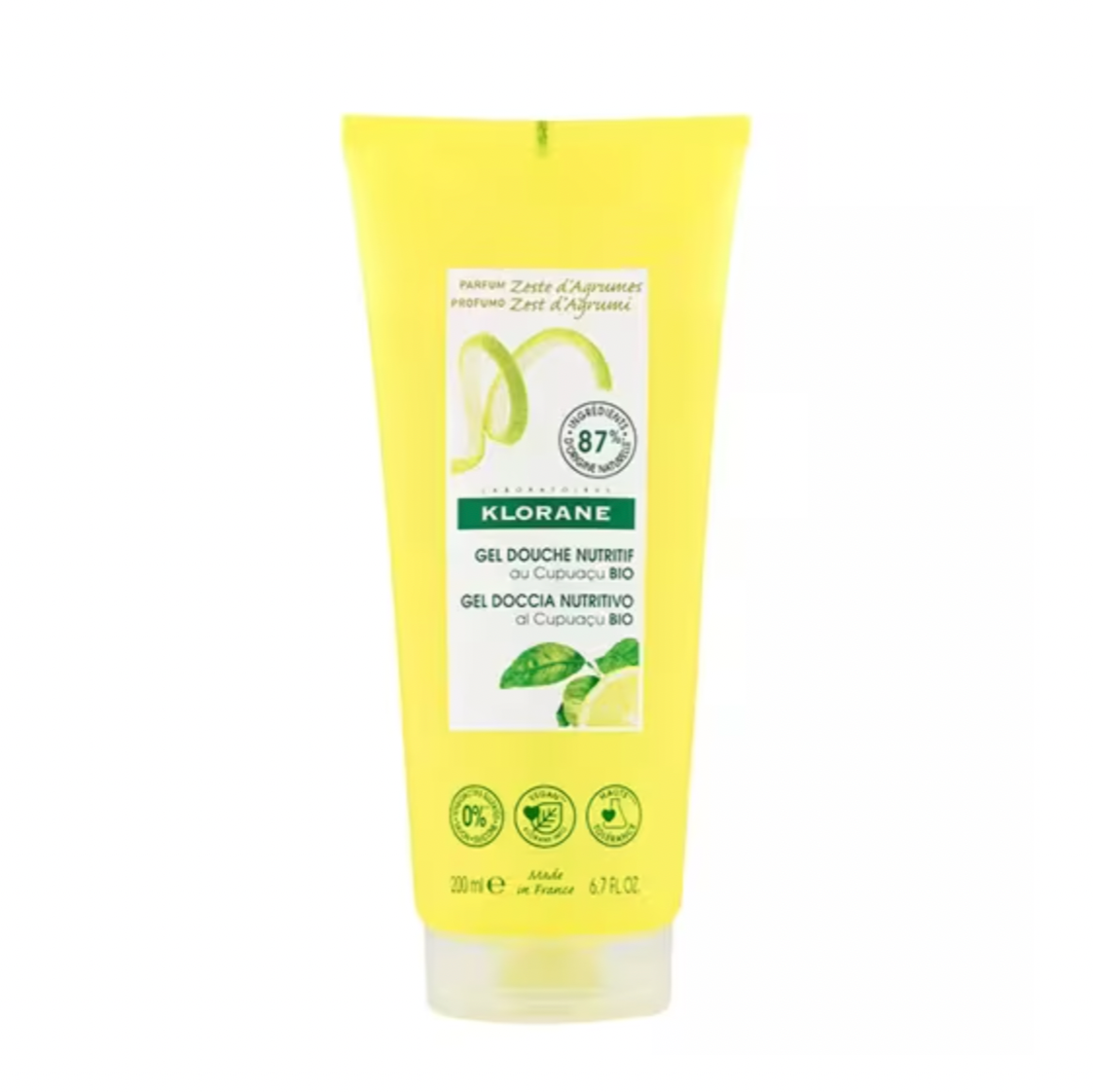 KLORANE GEL DOUCHE ZESTE AGRUME 200ML
