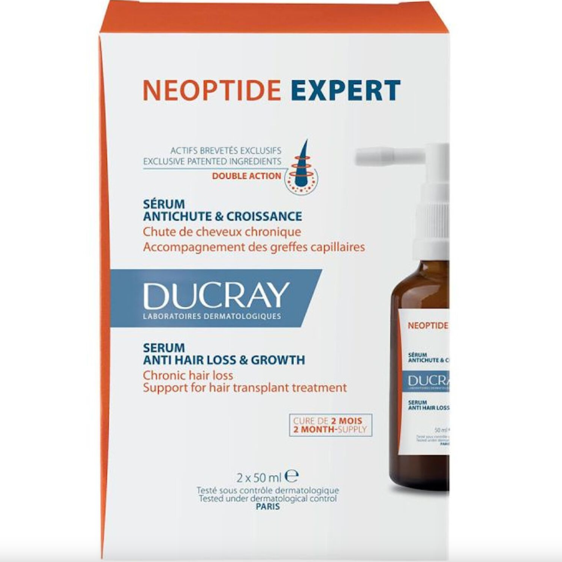 DUCRAY NEOPTIDE EXPERT SERUM ANTI-CHUTE 50MLX2