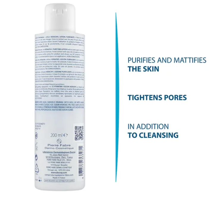 DUCRAY KERACNYL EAU NETTOYANTE 200ML
