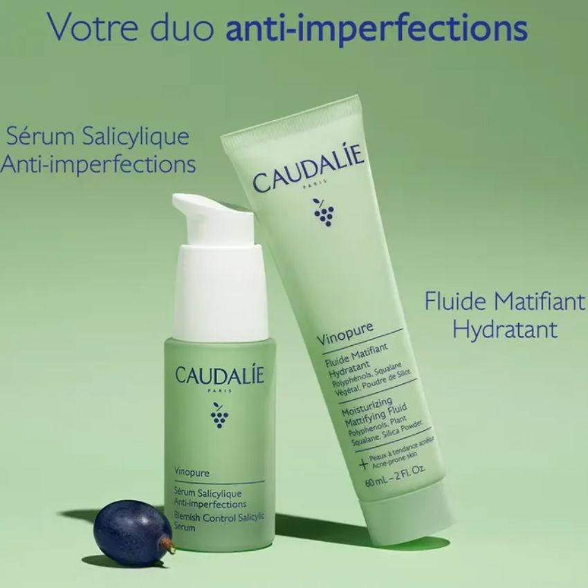 CAUDALIE FLUIDE MATIFIANT HYDRATANT 60ML