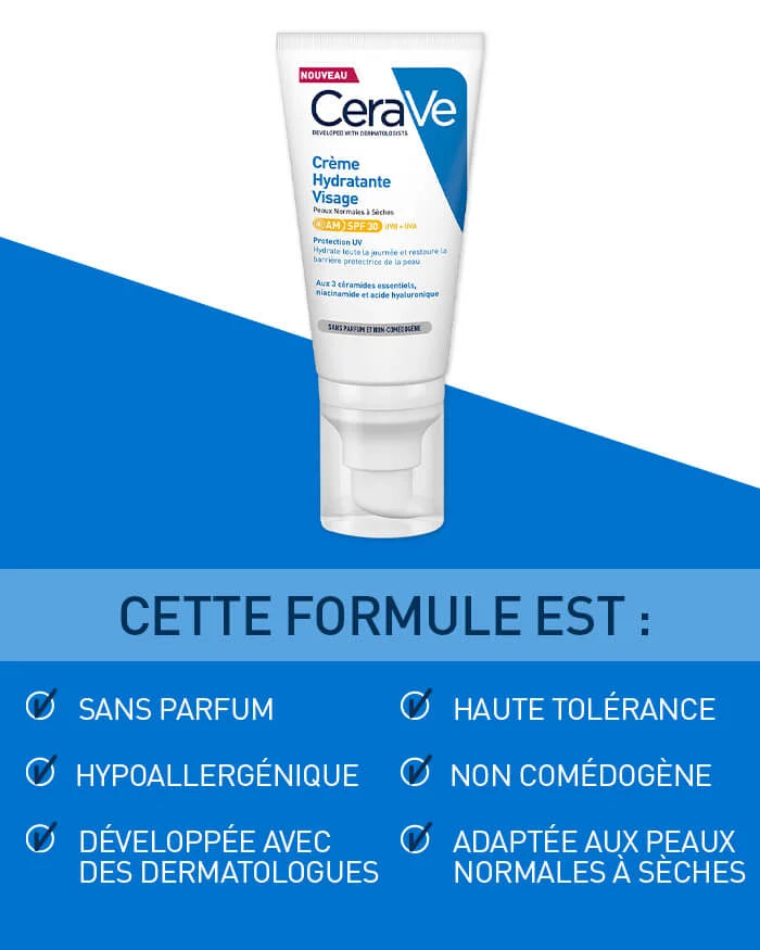 CERAVE CREME HYDRATANTE VISAGE SPF30 52ML