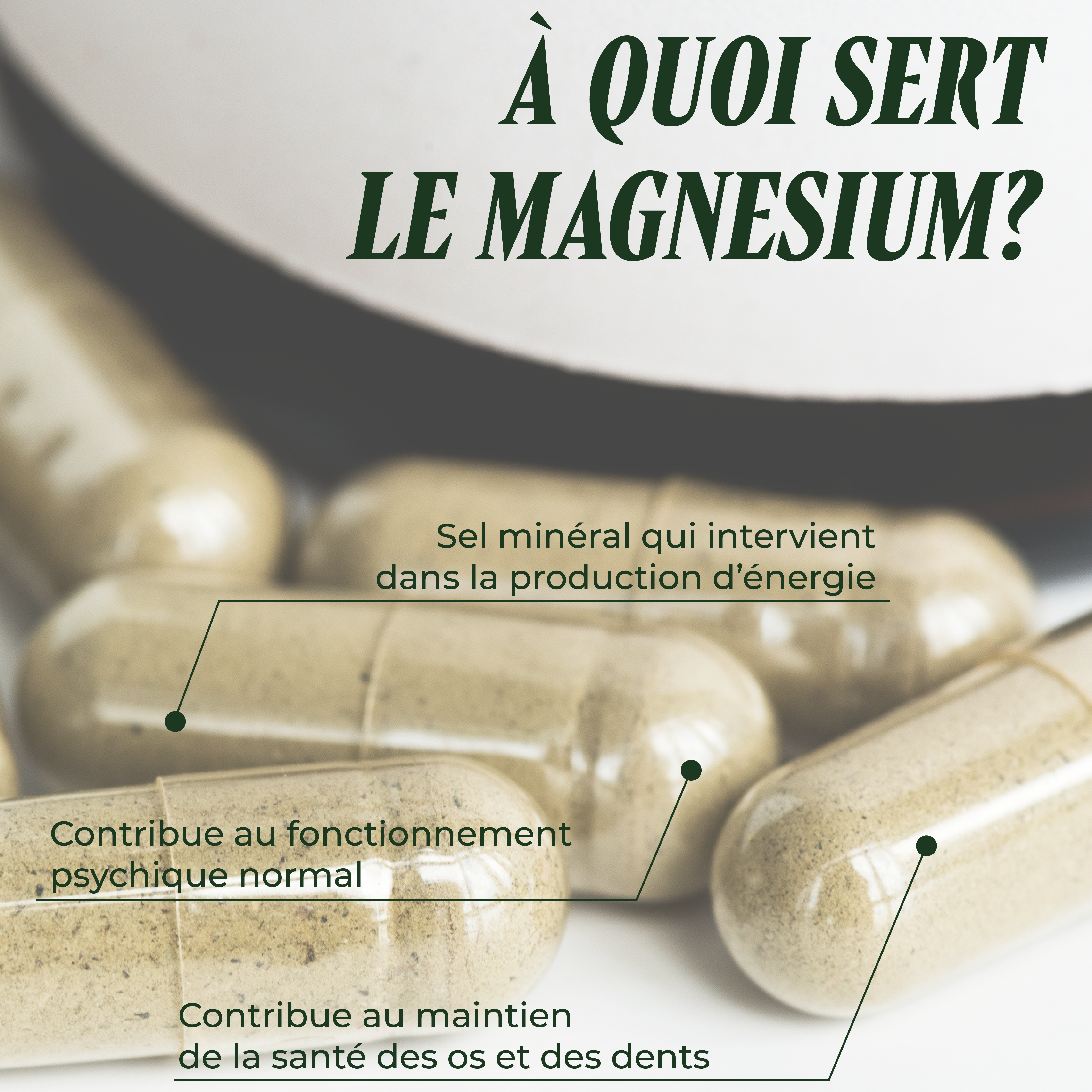 PSH1715 Magnésium Marin ( La nervosité, le stress et le sommeil )
