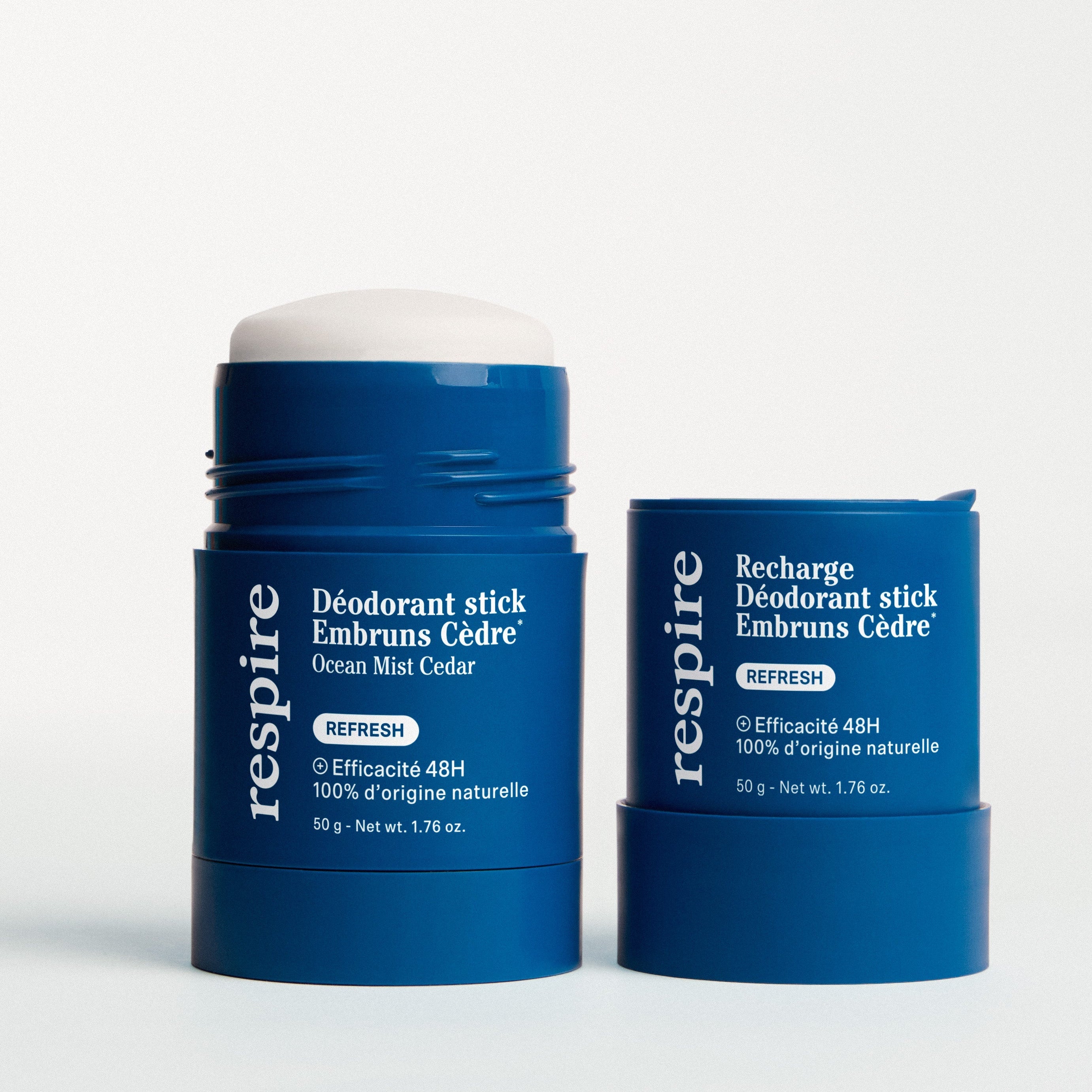RESPIRE RECHARGE DEODORANT STICK EMBRUNS CEDRE 50G