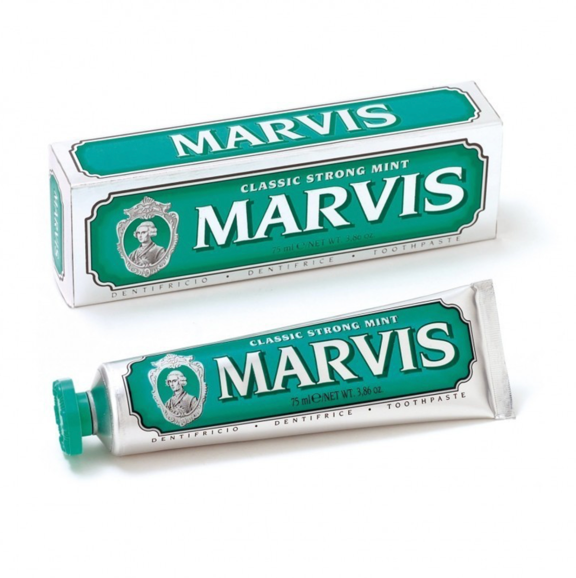 MARVIS VERT DENTIFRICE MENTHE FORTE 75ML