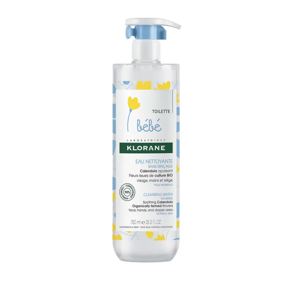 KLORANE BEBE EAU NETTOYANTE SANS RINCAGE 500ML