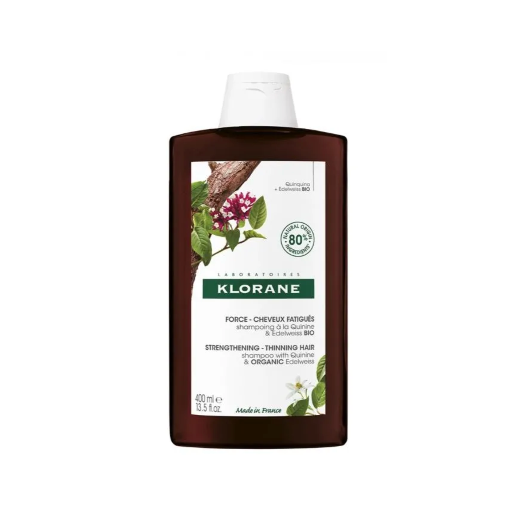 KLORANE SHAMPOING QUININE EDELWEISS 400ML