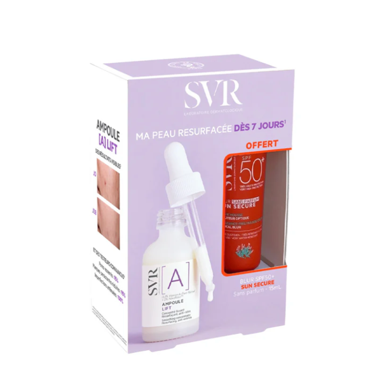 COFFRET SVR  AMPOULE LIFT / SUN SECURE SPF50 OFFERT