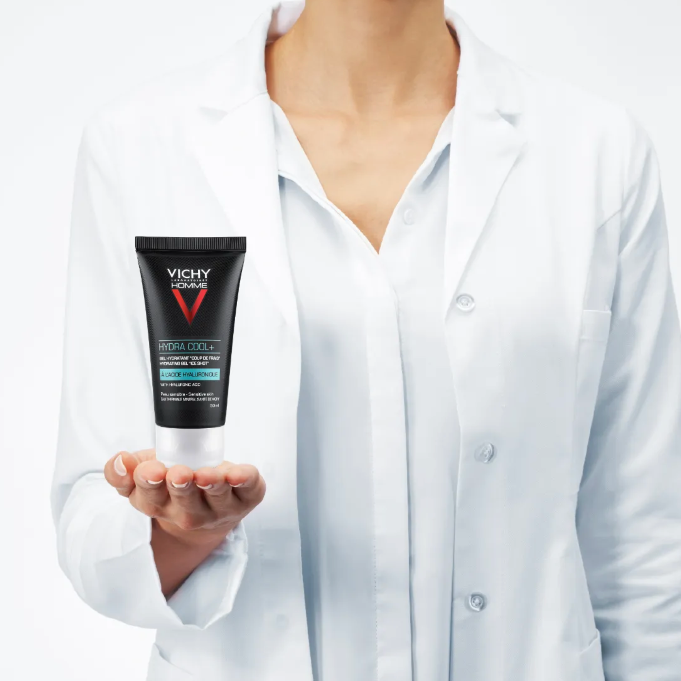 VICHY HOMME HYDRACOOL + SOIN HYDRATANT ACIDE HYALURONIQUE  50ML