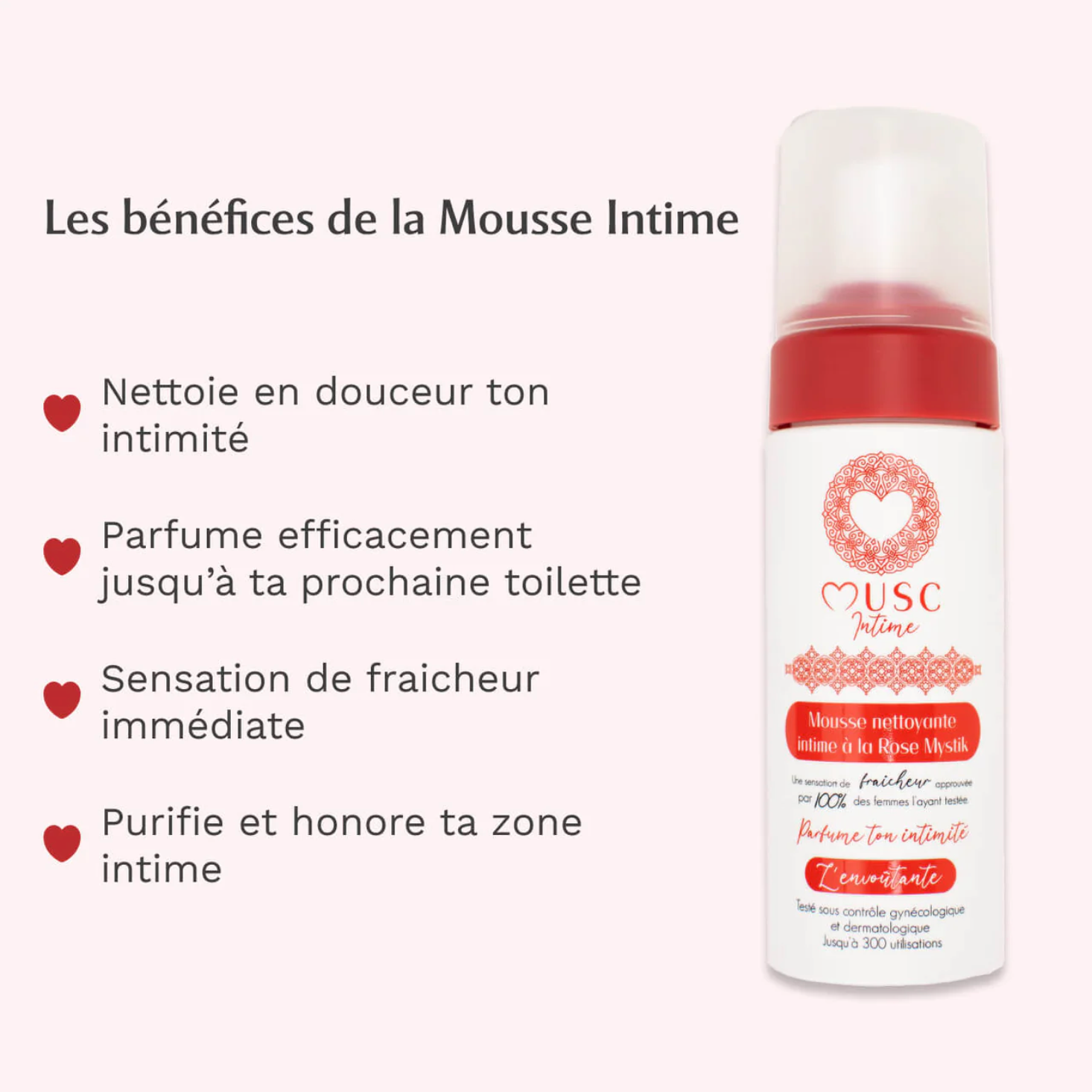 MUSC INTIME MOUSSE ROSE MYSTIK 150 ML