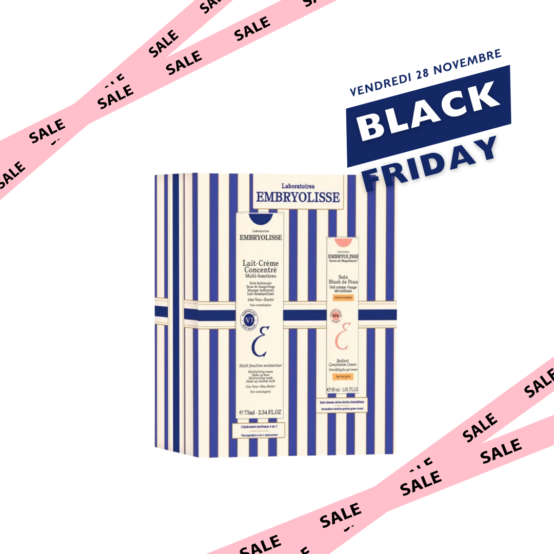 EMBRYOLISSE COFFRET LAIT CREME CONCENTRE 75ML + SOIN BLUSH DE PEAU DETOXIFIANT ABRICOT 30ML