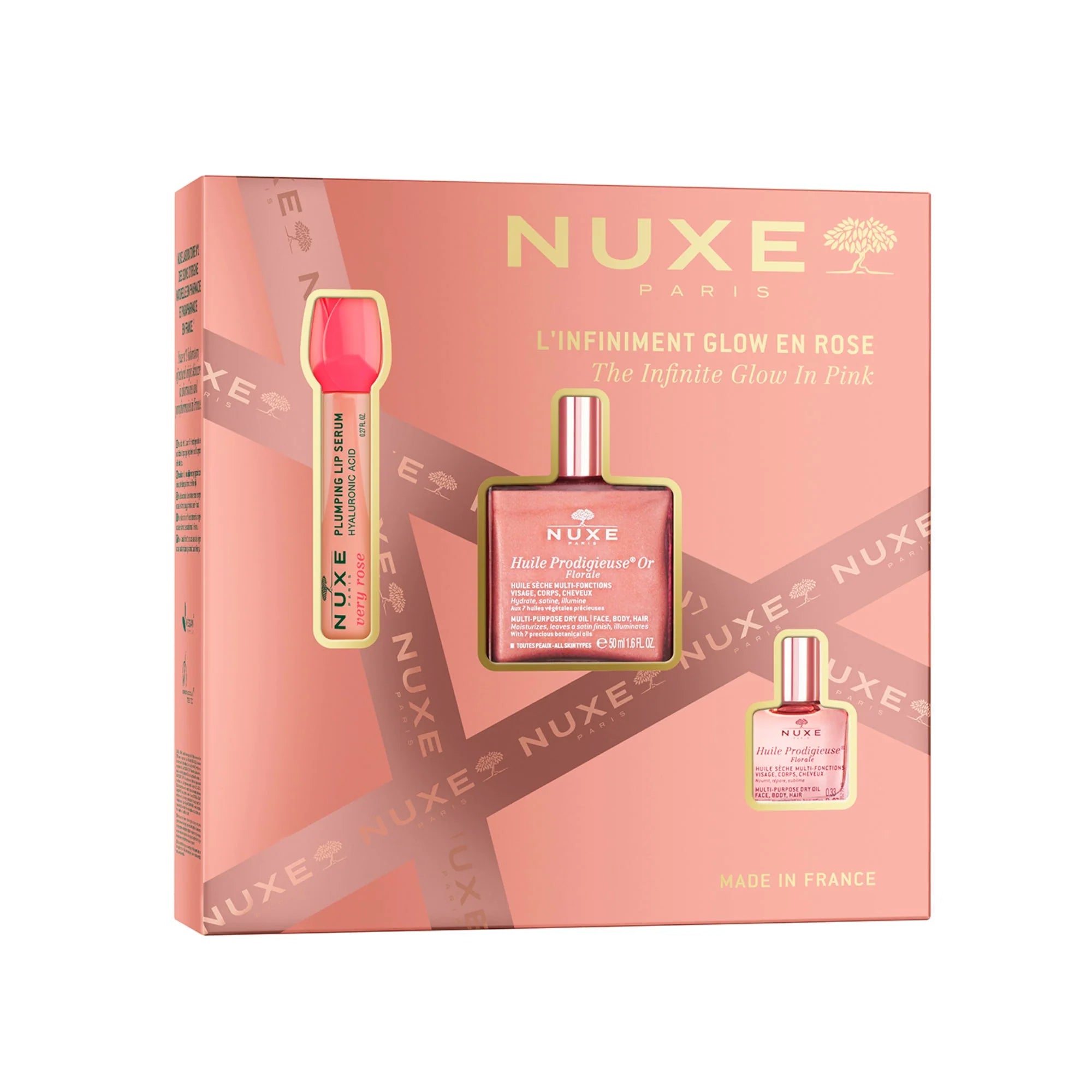 NUXE COFFRET NOEL L'INFINIMENT GLOW EN ROSE