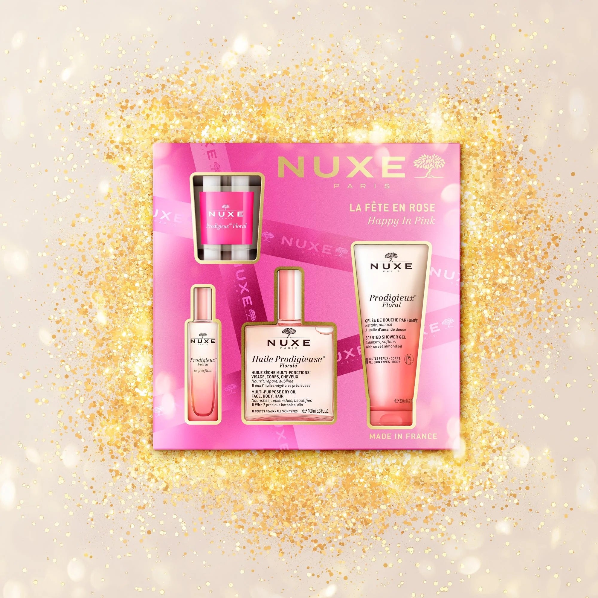 NUXE COFFRET NOEL LA FETE EN ROSE