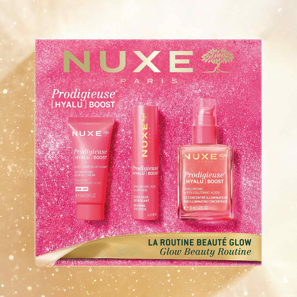NUXE COFFRET NOEL PRODIGIEUSE [HYALU] BOOST LA ROUTINE BEAUTE GLOW