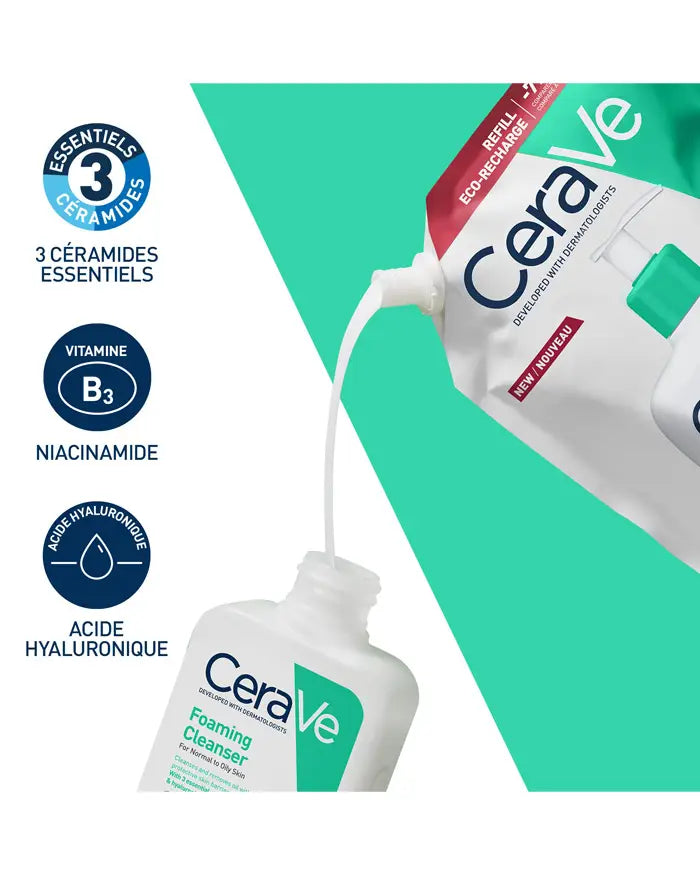 CERAVE GEL MOUSSANT ECO-RECHARGE 473ML