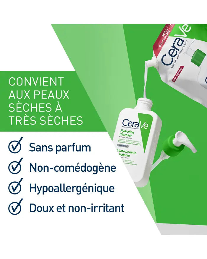 CERAVE CREME LAVANTE HYDRATANTE ECO-RECHARGE 473ML