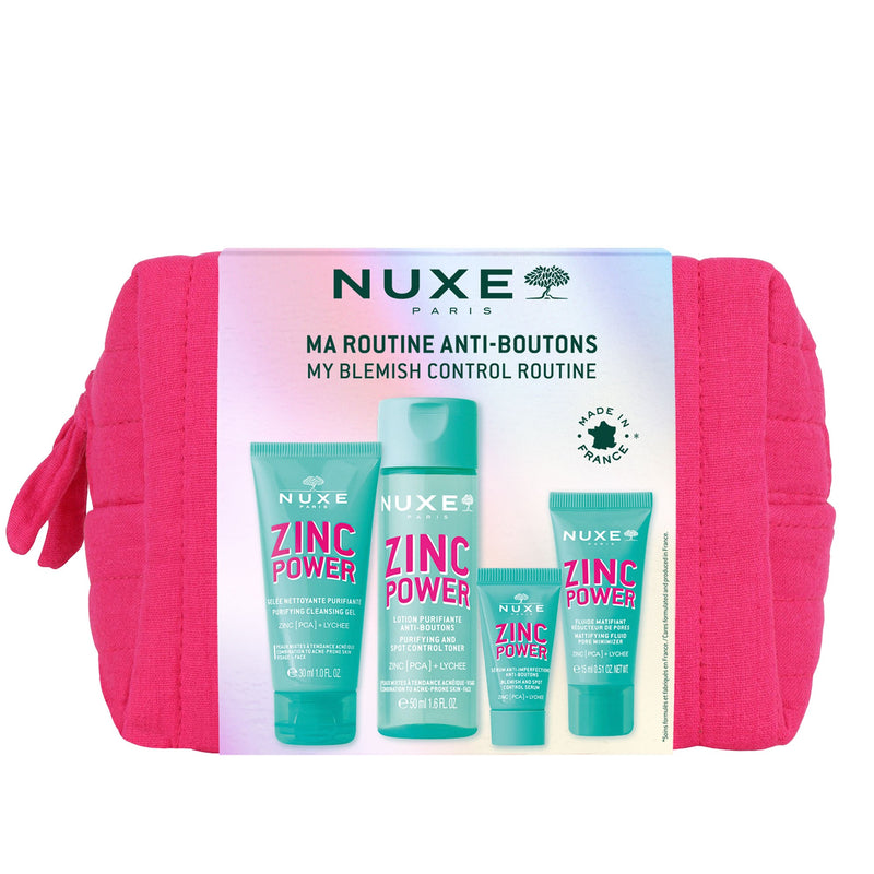 NUXE ZINC POWER TROUSSE VOYAGE ROUTINE ANTI-BOUTONS