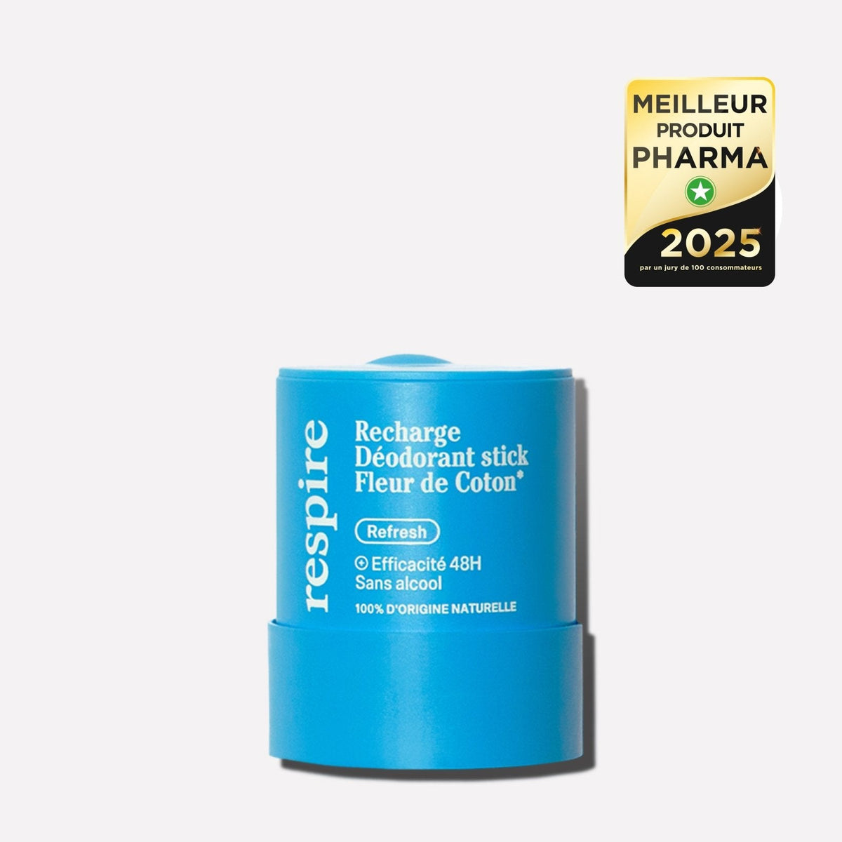 RESPIRE RECHARGE DEODORANT STICK FLEUR DE COTON 50G