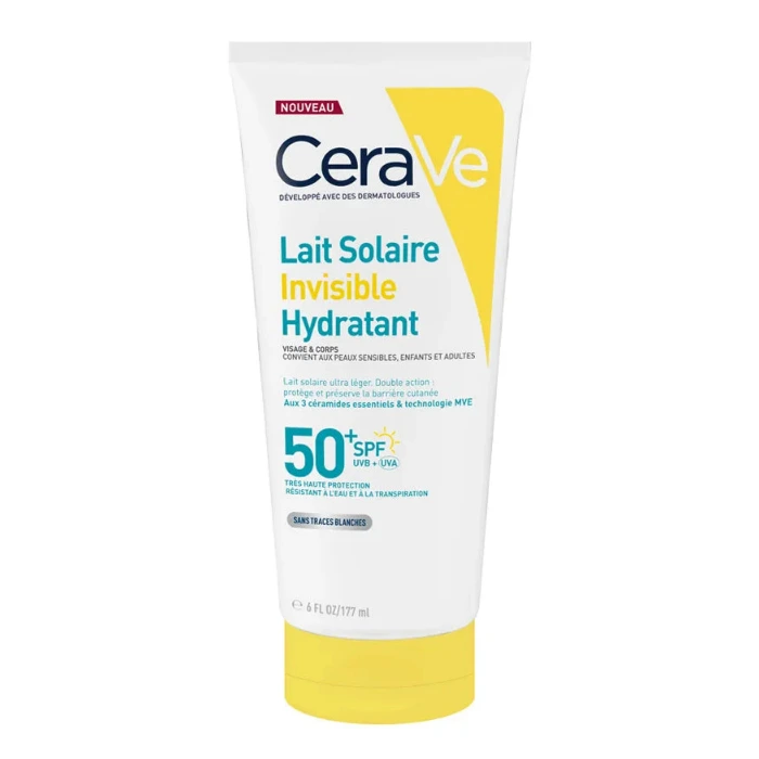 CERAVE LAIT SOLAIRE INVISIBLE HYDRATANT SPF50+ 177ML